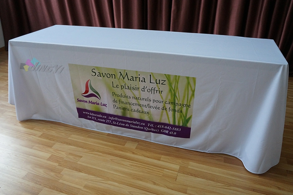 6FT/8FT Custom Design Fitted Massage Advertised Trade Show Table Cloth